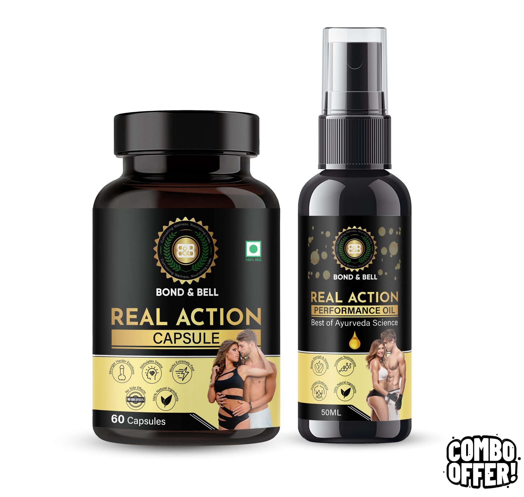 Real Action Capsule + Performance Oil Combo